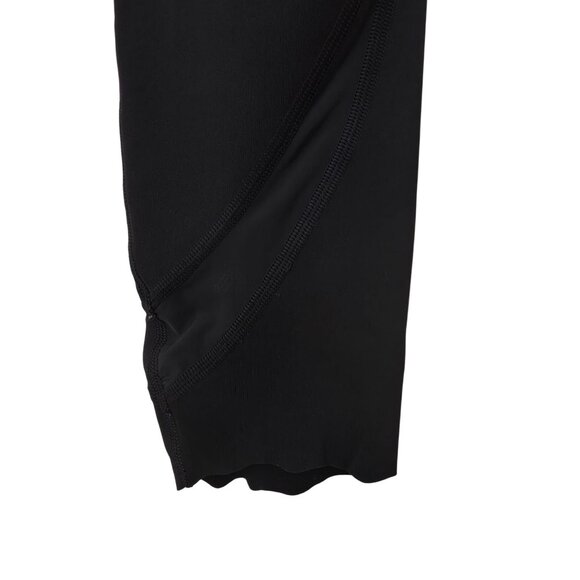 Lululemon WUNDER UNDER Crop High-Rise Scallop Hem Black Athletic Leggings Sz 4 - Picture 7 of 9